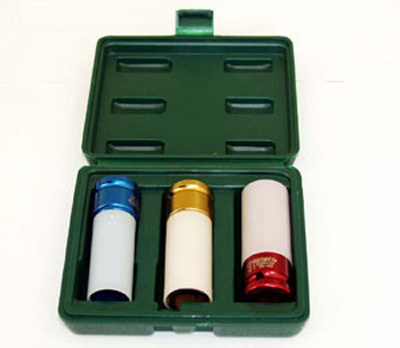 Фотография: Комплект торцевых головок ударных глубоких 1/2&quot;DR (пластик, цвет), 17-21 мм, 3 предмета